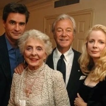 Picture of Leah Pinsent with her father Gordon Pinsent, mother Charmion King and husband Peter Keleghan